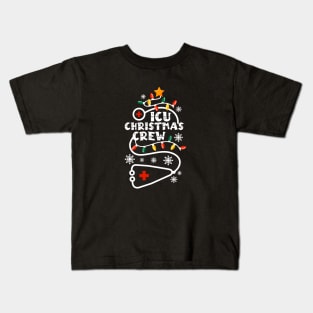 ICU Christmas Crew Nurse Kids T-Shirt